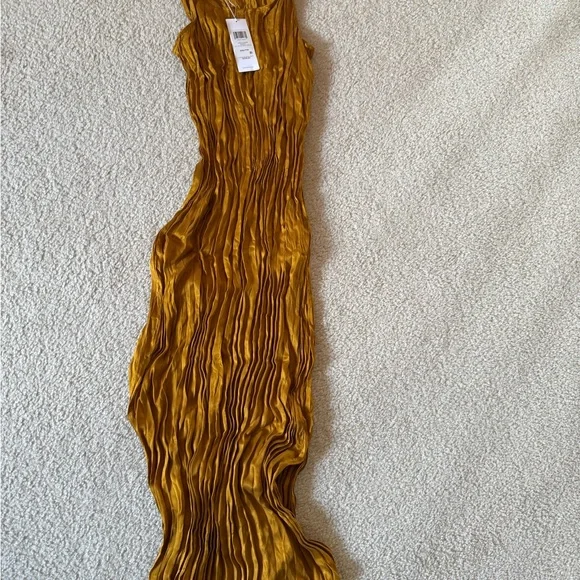 Eileen Fisher cupro scoop neck crinkle dress Size XXS - Picture 3 of 5